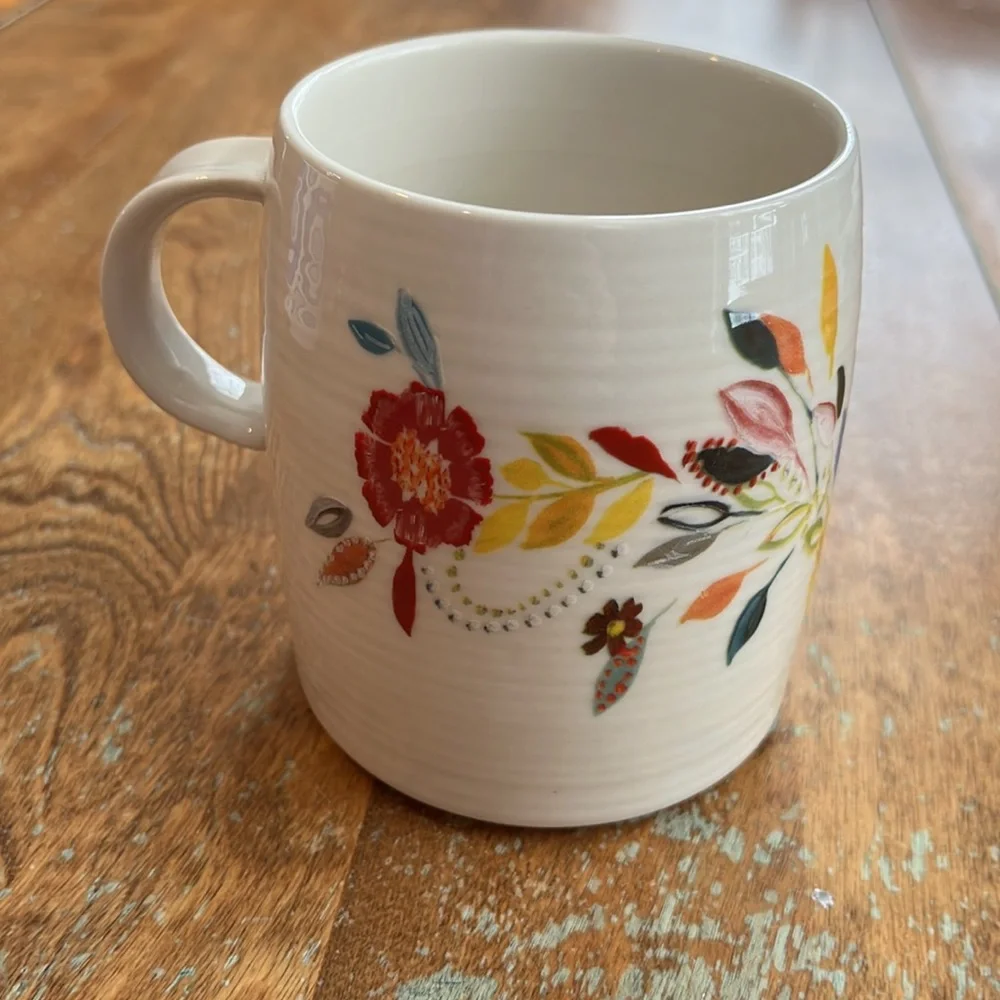 Anthropologie Monogram “N” Mug Starla Halfmann